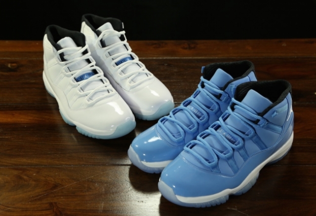 airjordan11传奇蓝北卡蓝双色图赏