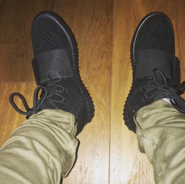 官方认证!adidas yeezy 750 boost"black 上脚实拍