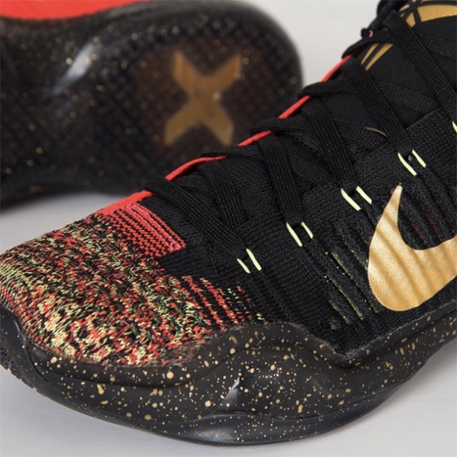 kobe10elitelowxmas圣诞黑金实物近赏