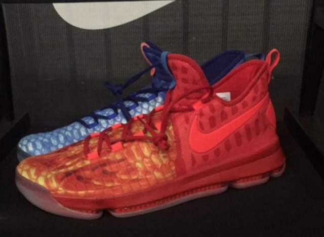 冰与火鸳鸯配色!nike kd 9"fire ice 发售信息