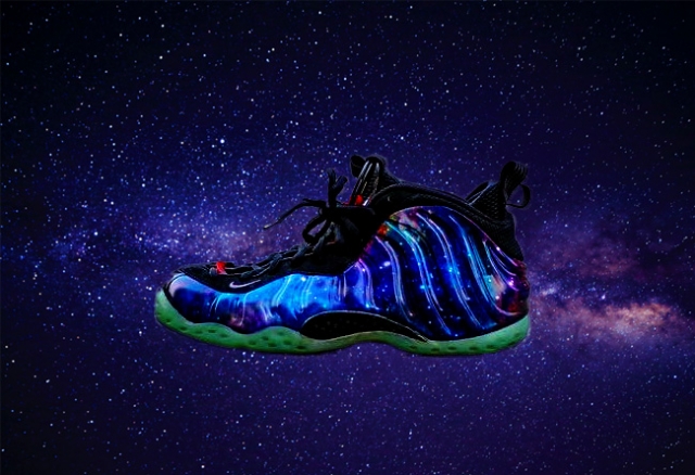 Nike Air Foamposite One Blue Mirror Sneaker Bar Detroit