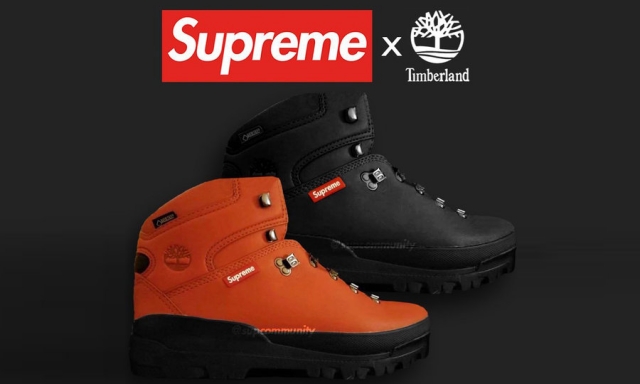 supreme x timberland 联名靴款曝光!