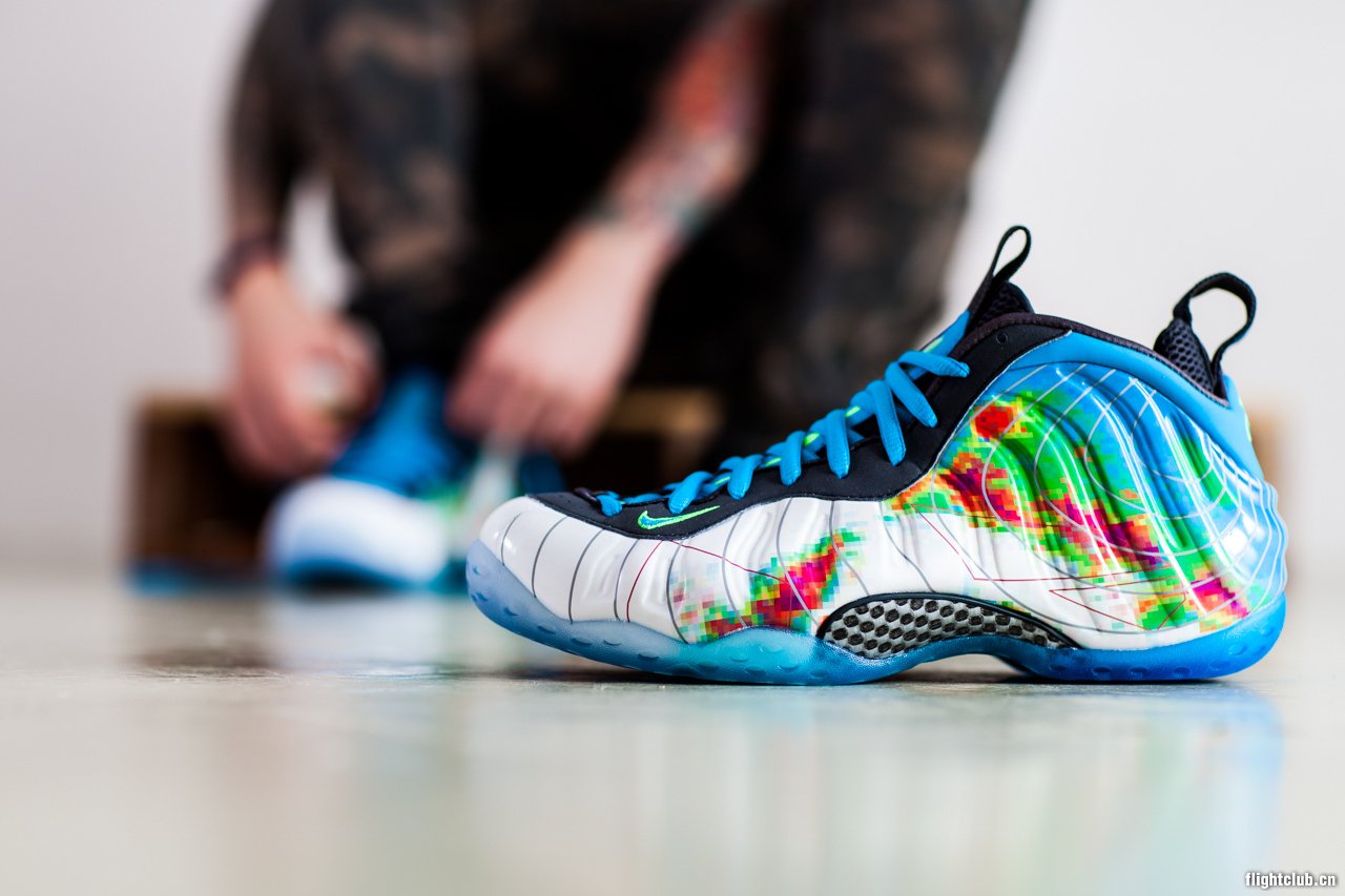 foamposite,one,thermal map,大姨妈  Nike Air Foamposite One PRM “Weatherman” 细节大图