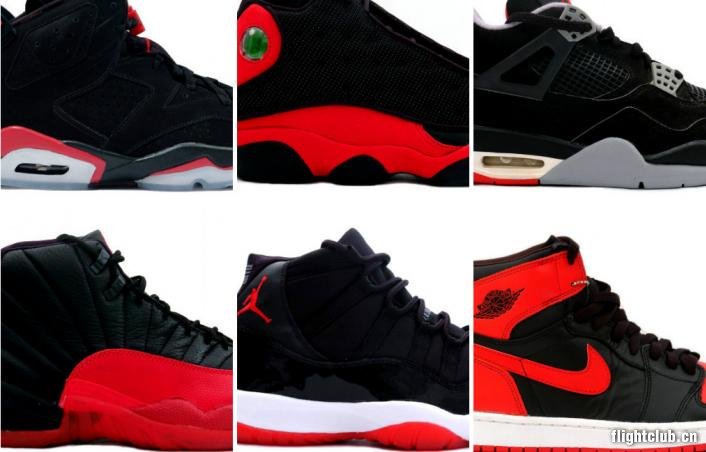 Air,Jordan,Bred,黑红,配色,大,集合,黑红,  公牛灵魂！Air Jordan ＂Bred＂ 黑红配色大集合