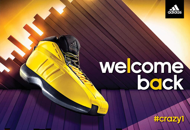 adidas,Crazy,1,市售信息 科比The Kobe复刻2013年 科比战靴 adidas Crazy 1 复刻发售信息
