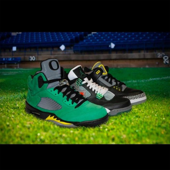 俄勒冈鸭子airjordan5oregonducks网图大集合