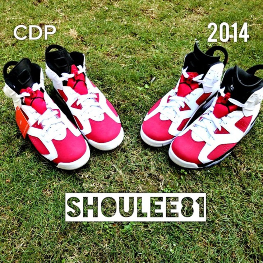 CDP vs 2014,喬登 6 "Carmine" 新老版本对比