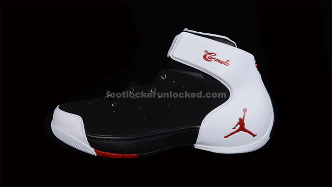 Jordan Melo 1.5 安东尼第一代战靴 Jordan Melo 1.5 黑白红配色实物图赏