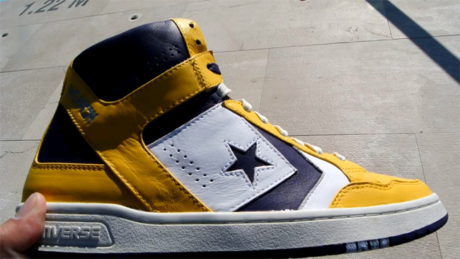 Converse,Converse Weapon 复刻 【视频】Converse CONS Weapon ＂Lakers＂ 湖人配色曝光