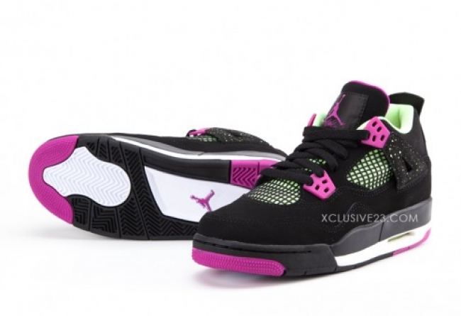 Air,Jordan,4,GS,全新配色曝光 AJ4女款女鞋发售价格 Air Jordan 4 GS 玫红配色曝光