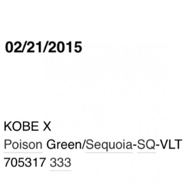 Kobe 10,Kobe X Kobe 10 705317-403 科比下代战靴 Kobe 10 将于明年 2 月发售