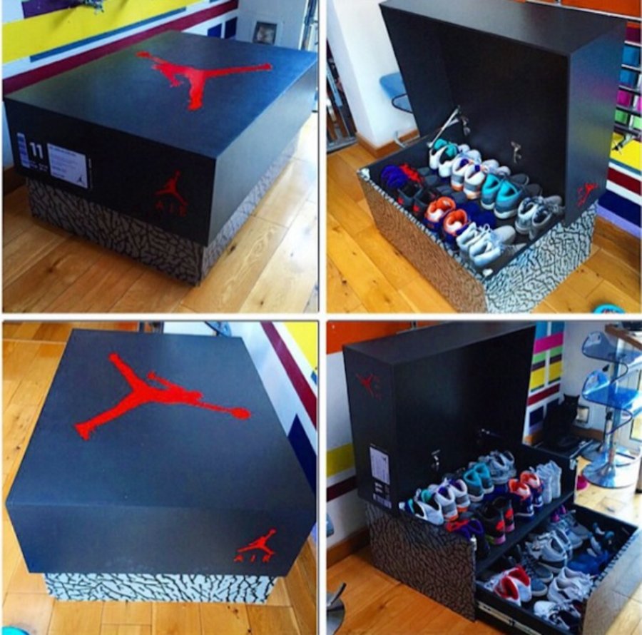 大型,木质,Jordan,Brand,鞋盒,亮相,网络,眼前  大型木质 Jordan Brand 鞋盒亮相网络