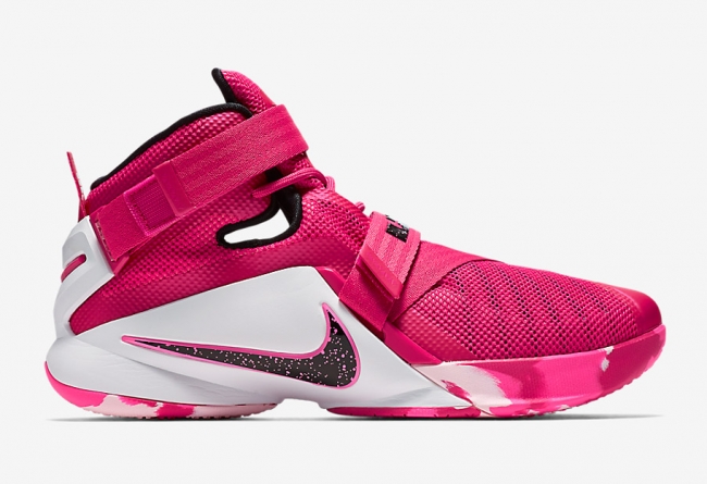 749420-601,Soldier 9,Nike 749420-601 Nike LeBron Soldier 9 “Think Pink” 官方图片公布