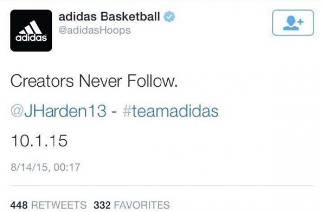 哈登,adidas  詹姆斯哈登正式签约 adidas Basketball
