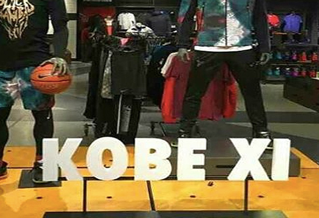科比11代,Kobe 11,Kobe Kobe 11科比11代 Kobe XI 字样现身 Nike 专柜