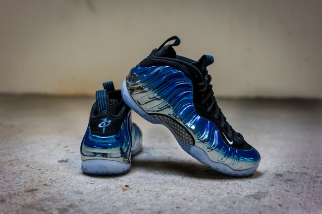 575420-008,Foamposite One,Foam 575420-008蓝镜喷 Nike Air Foamposite One PRM “Blue Mirror” 近拍新图