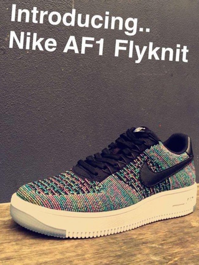 AF1,Air Force 1,Flyknit  Nike Flyknit Air Force 1 Low “Multicolor” 低帮亮相