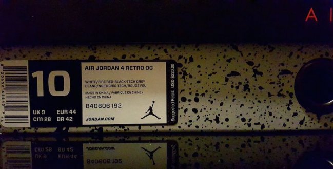 840606-192,AJ4,Air Jordan 4 840606-192AJ4白水泥 Air Jordan 4 OG “White Cement” 最新实物图片