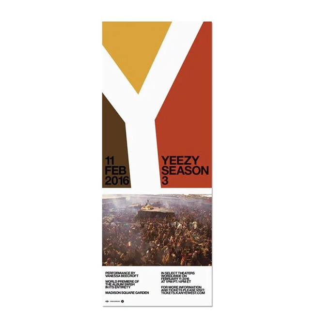 Yeezy,Kanye West  Yeezy Season 3 将于 2 月 11 日正式发布