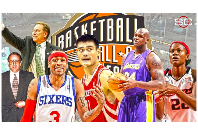 NBA  姚明、奥尼尔、艾佛森入选名人堂