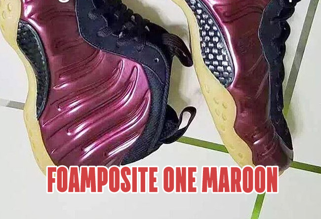 314996-601,Foamposite One,Foam 314996-601 魔力红喷 Nike Air Foamposite One “Maroon” 全新实物图片