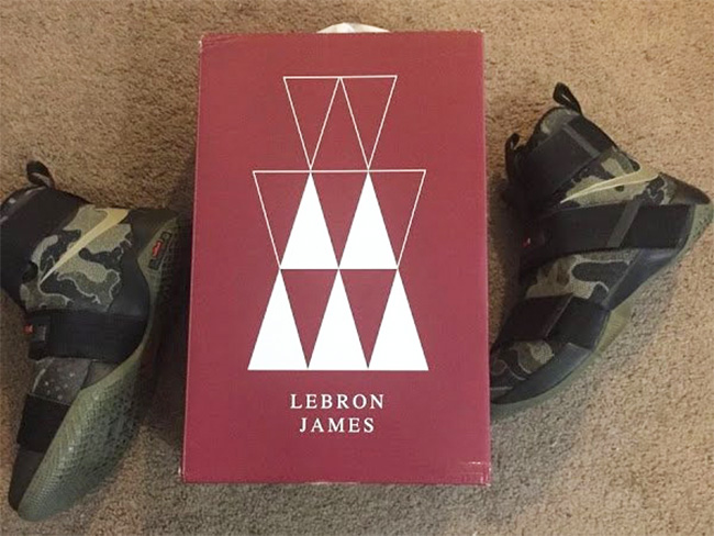 士兵10代,Soldier 10 士兵10代 军事迷彩配色 Nike LeBron Soldier 10 “Camo” 实物曝光