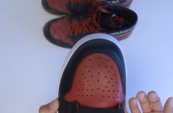 AJ1黑红,Air Jordan 1,AJ1,555088-  能否忠于元年？2016 黑红 1 与 OG 视频对比