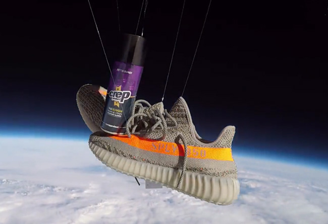 Crep,洗鞋神器  极端测试！有人把 Yeezy 350 Boost V2 送上了太空！