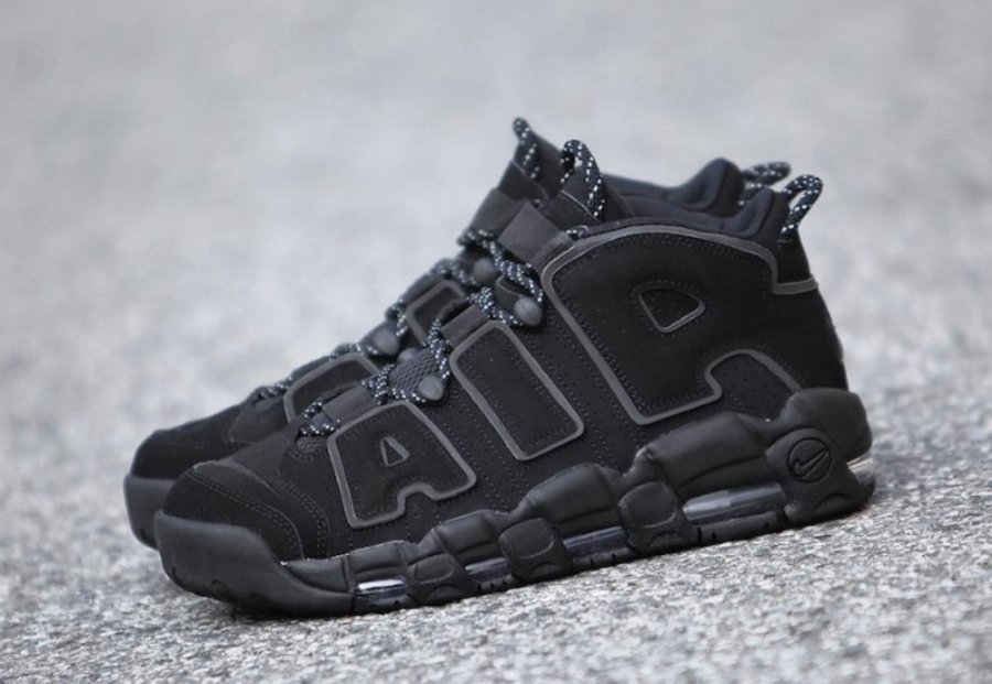 20 周年纪念Nike Air More Uptempo Triple Black 图片近赏 球鞋资讯 FLIGHTCLUB中文站