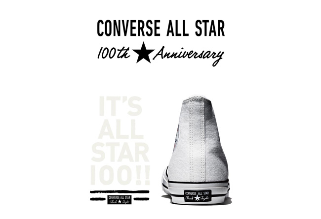 Converse,Chuck Taylor All Star  你知道吗？每个人都穿过的 Converse All Star 马上要 100 岁了！
