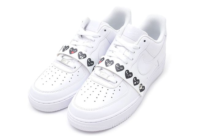 cdg x nike air force   low "emoji" 细节近赏