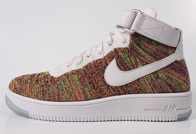 Nike, Air Force 1,817420-601  彩虹编织 2.0！Air Force 1 Ultra Flyknit “Multicolor” 现已发售