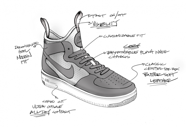 Air Force 1 ForceUltra,Nike  这双轻质非凡的全新 AF1 是怎么设计出来的？