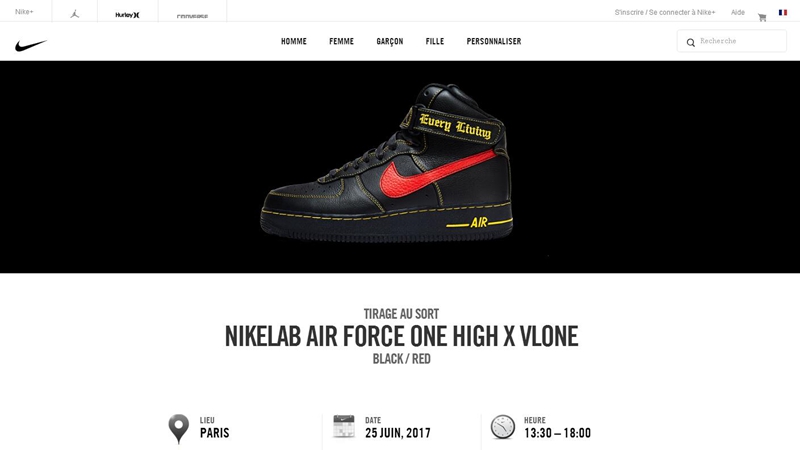 VLONE,Nike,Air Force 1 High  VLONE x Nike Air Force 1 High 正式发售，但是数量少的可怜！