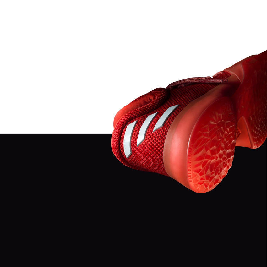 adidas,Harden Vol.1,Triple Red  麂皮鞋头+火红鞋身！adidas Harden Vol.1 火箭配色降临