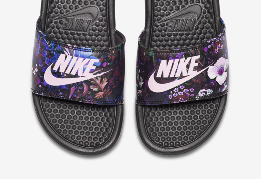 Nike,Benassi  彩色花卉！经典 Nike Benassi 拖鞋多款配色再度上架！
