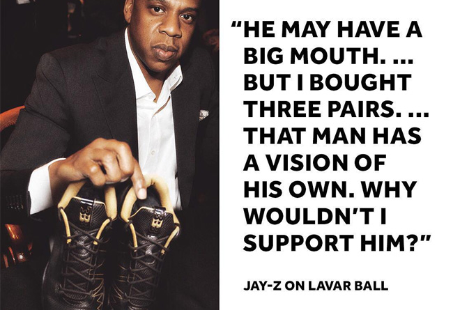 ZO2,BBB  Jay-Z 买了三双球哥 BBB 战靴，他还说了入手理由