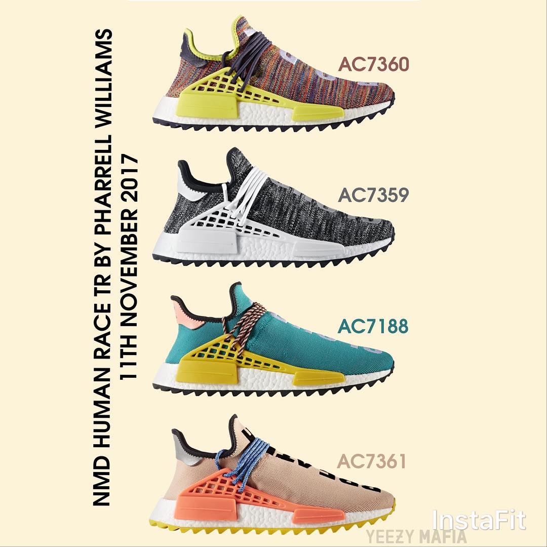 adidas,Human Race NMD Hu Trail  绚烂色彩+锯齿外底！菲董 Hu NMD Trail 系列 11 月发售