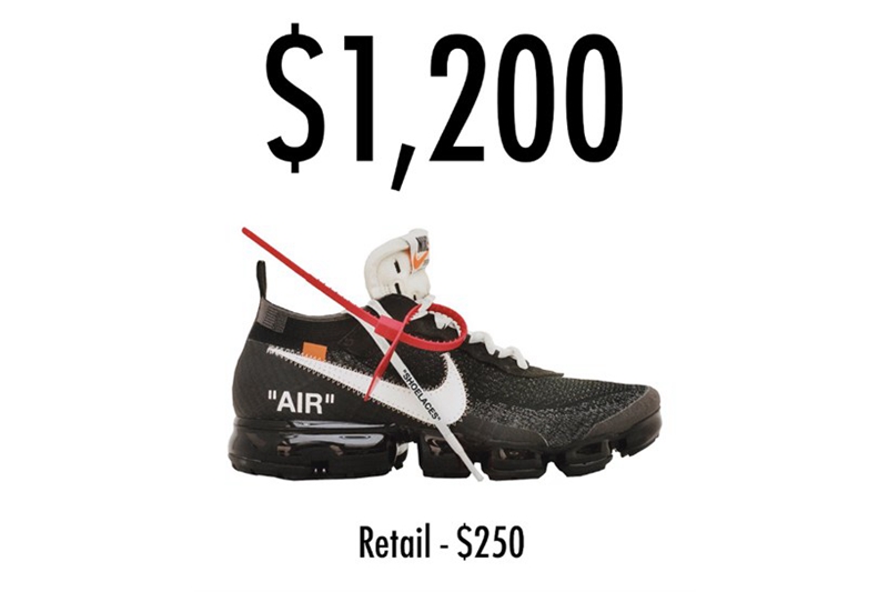 Virgil Abloh,Nike,Air Jordan 1  OFF-WHITE x Nike 市场价格出炉！第一名翻了十多倍！