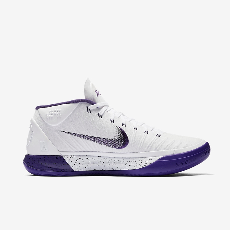 Nike,Kobe AD Mid  招牌白紫！全新配色 Kobe AD Mid 十月发售