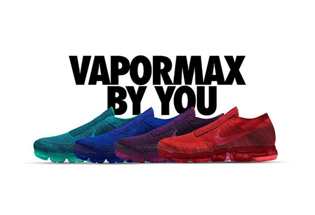 Air Vapormax,Nike,NIKEiD,Lacel  NIKEiD 现已开启！你可以定制 Air Vapormax 无鞋带版本了！