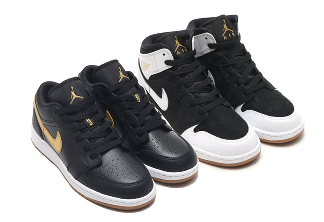黑金,装扮,Air,Jordan,“,GOLD,AND,GU  黑金装扮！Air Jordan 1 GS “Gold & Gum” Pack 现已发售！