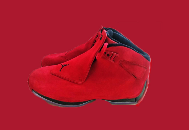 AA2494-601,AJ18,Air Jordan 18 AA2494-601,AJ18 4 月发售，大红配色 Air Jordan 18 “Toro” 首次曝光！