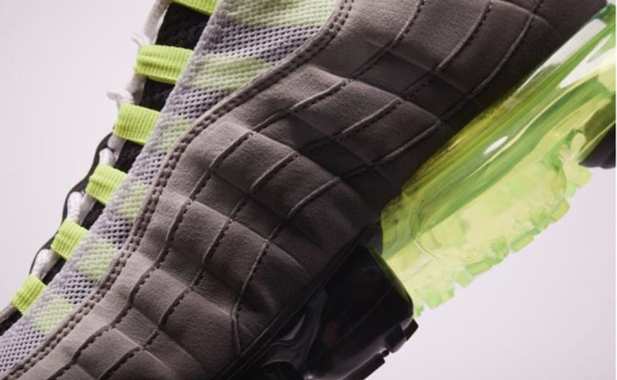 Nike,Air VaporMax 95,Neon  OG 配色全新升级！Air VaporMax 95 “Neon” 实物曝光