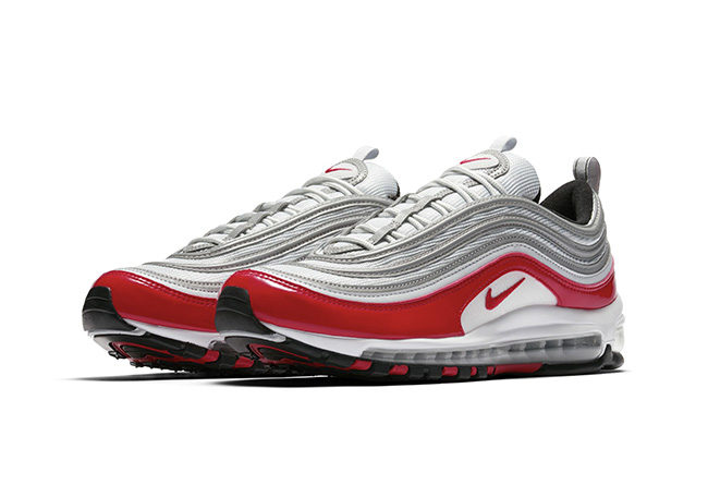 Nike,Air Max 97,Supreme  这双白红漆皮新品，是否想到被 Supreme 支配的恐惧？