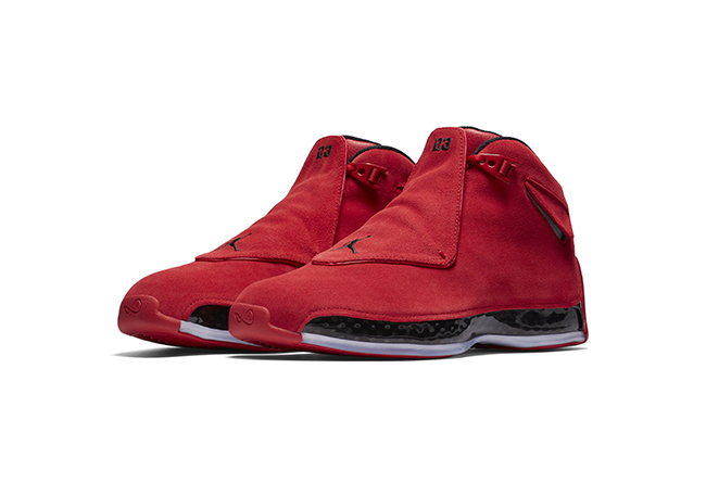 AJ18,Air Jordan 18,AA2494-601  四月重点鞋款！大红 Air Jordan 18 “Toro” 官图释出