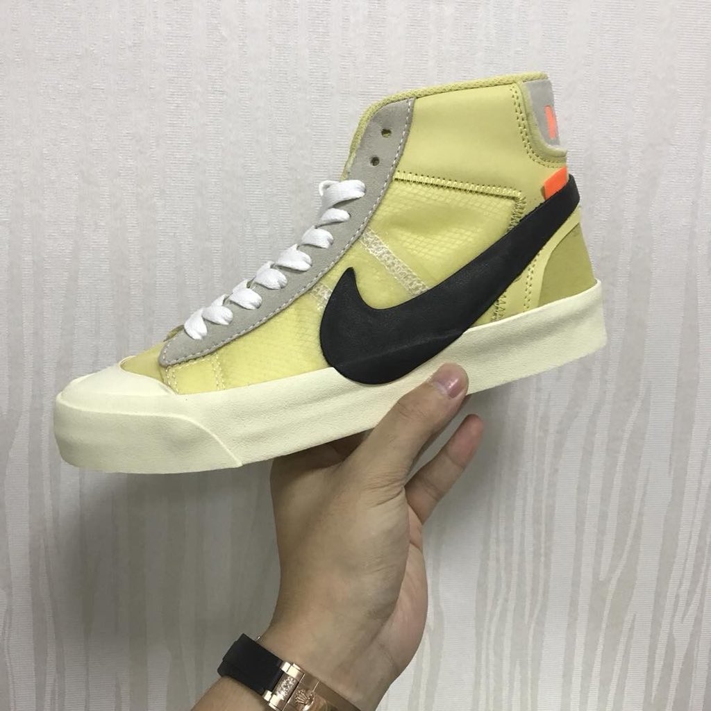 OFF-WHITE, Nike, Blazer, AA3832-7 Physical first exposure!  Three pairs of OFF-WHITE x Blazer released for sale in July