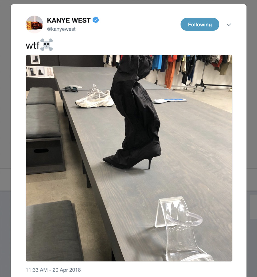 Yeezy,Kanye West  侃爷继续亲晒！全新 Yeezy 700 Wave Runner 鞋型曝光