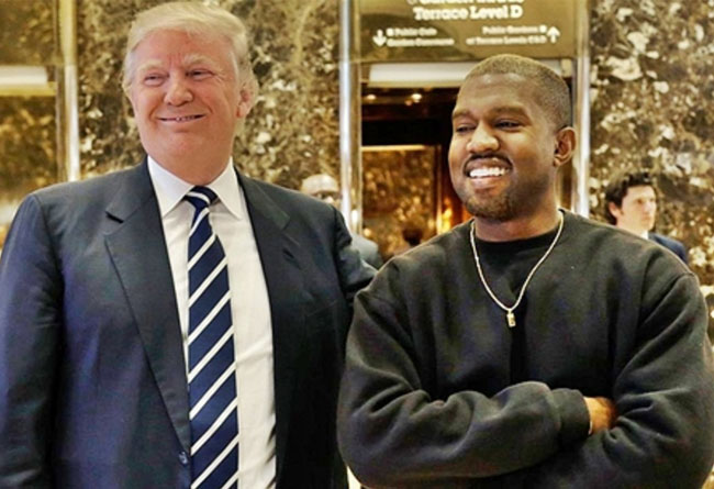 Kanye,Donald Trump  Kanye 与川普 “兄弟” 相称，得到总统喊 “Cool！”