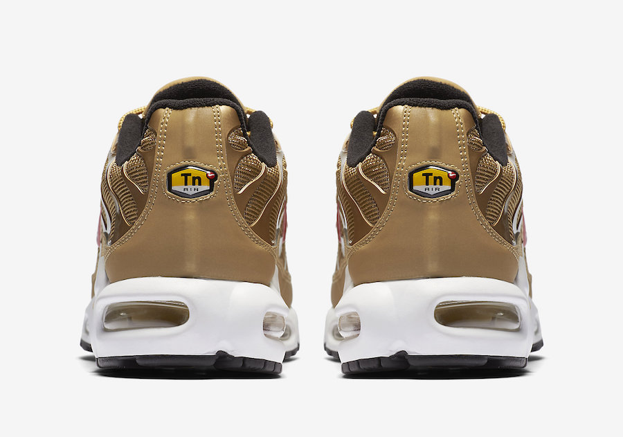 Nike,Air Max Plus,903827-700 复古还浮夸!金子弹配色 Air Max Plus 下周发售